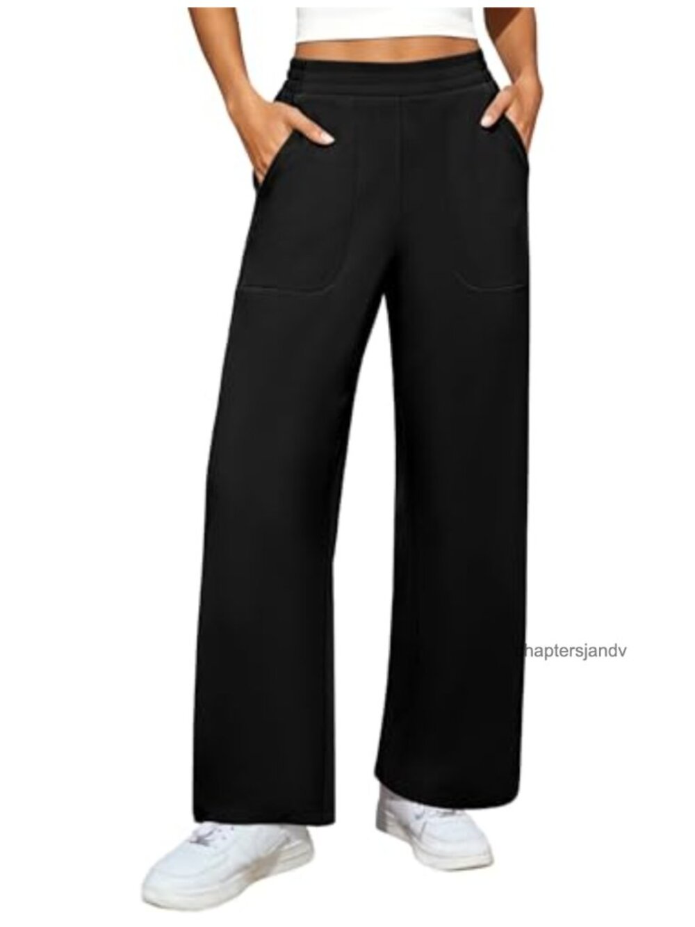 Wide Leg High Waist Casual Dress Pants with Pockets Palazzo Trousers